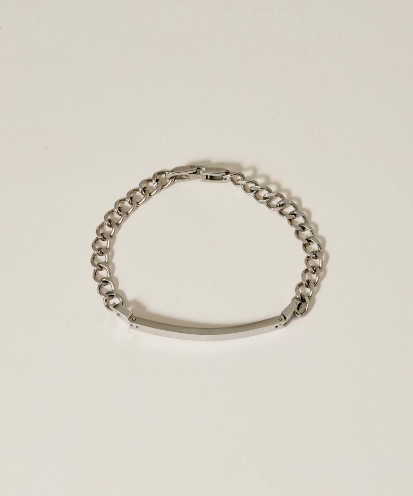 Plate Chain Bracelet［Stainless］
