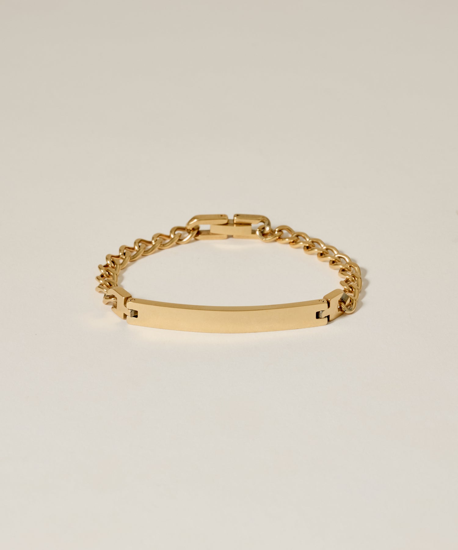 Plate Chain Bracelet［Stainless］