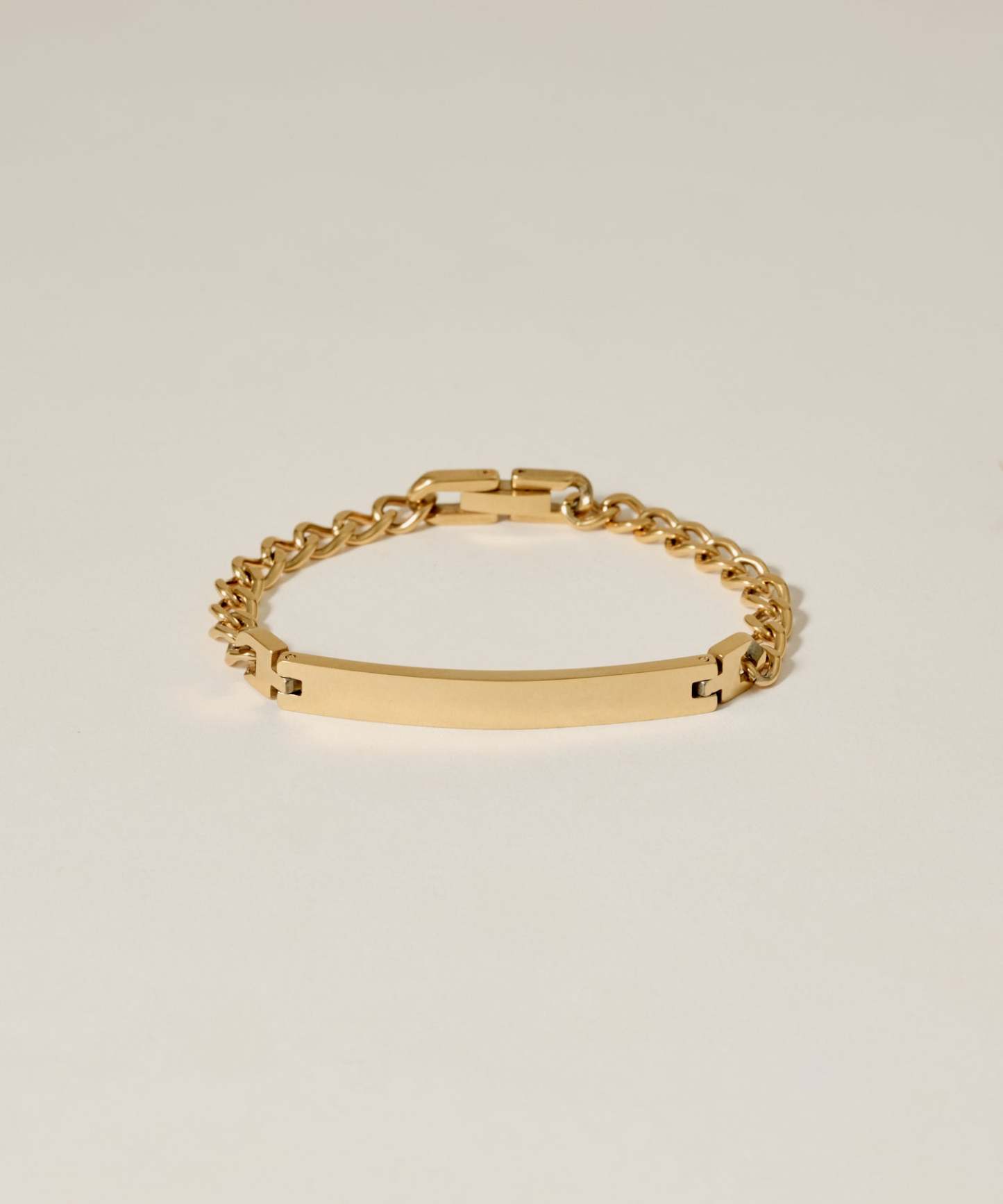 Plate Chain Bracelet［Stainless］