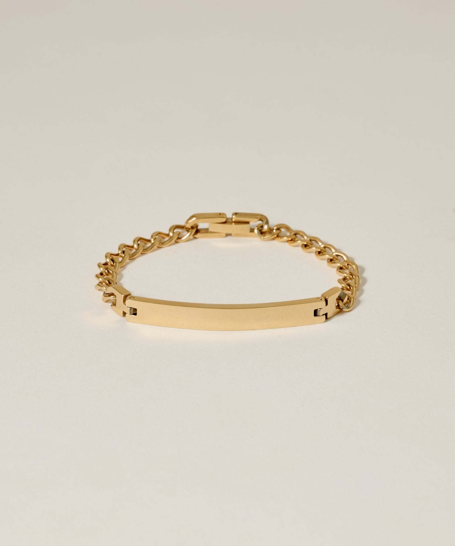 Plate Chain Bracelet［Stainless］