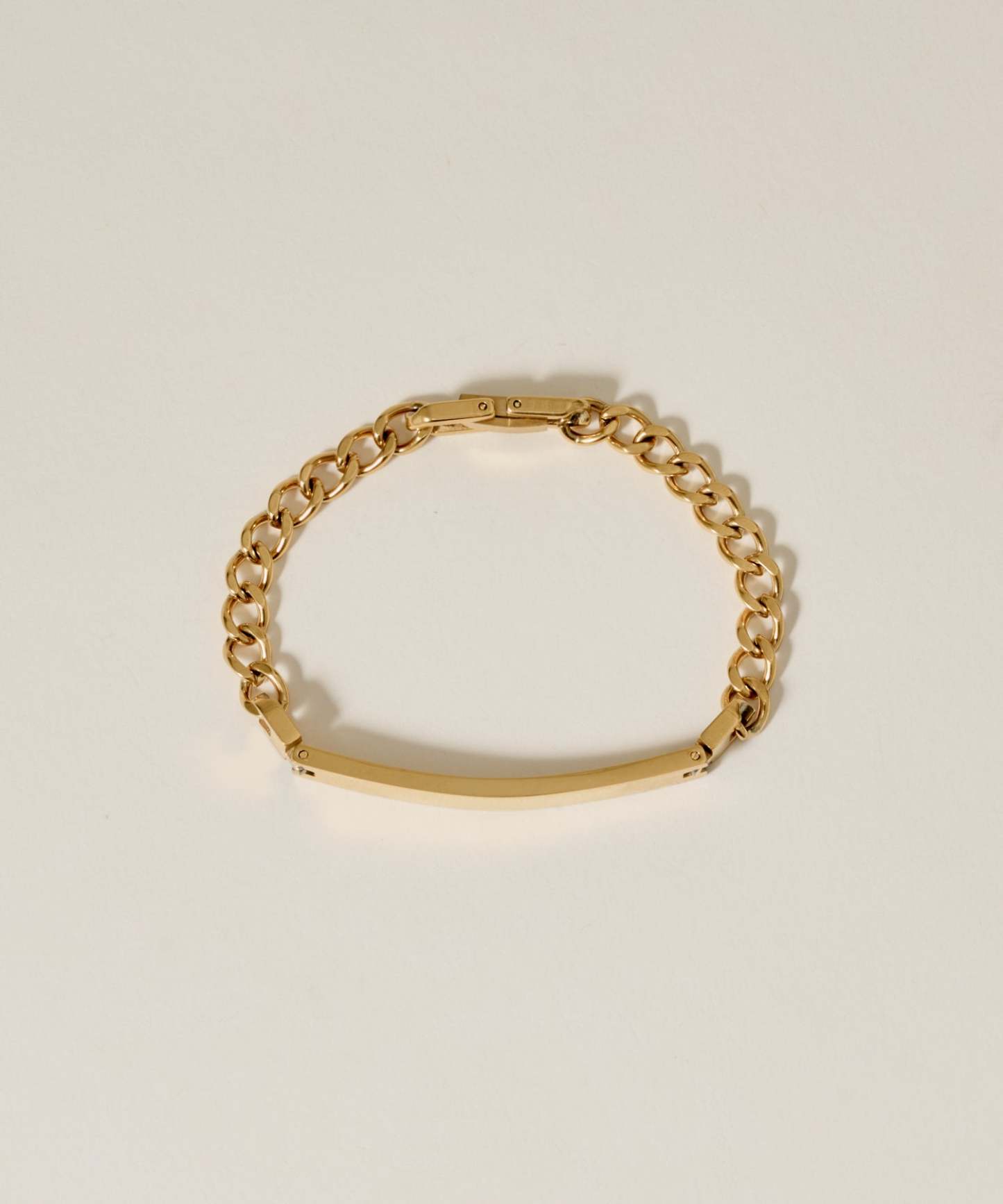 Plate Chain Bracelet［Stainless］