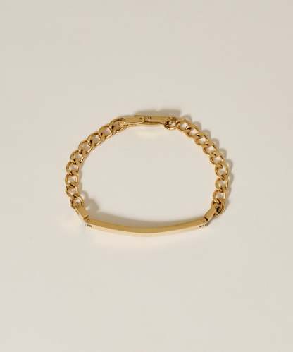 Plate Chain Bracelet［Stainless］