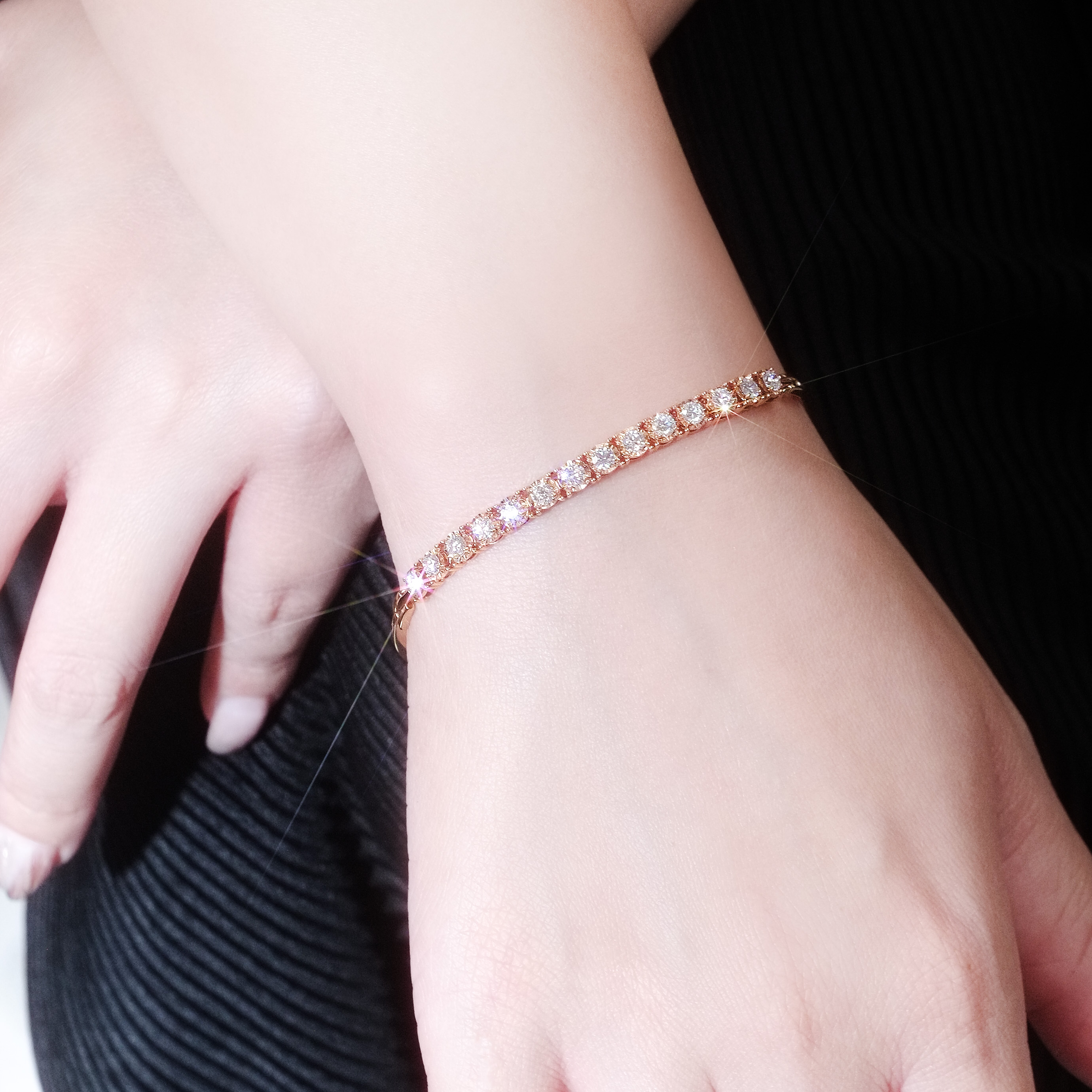 培育鑽石手鐲 (2.7mm)