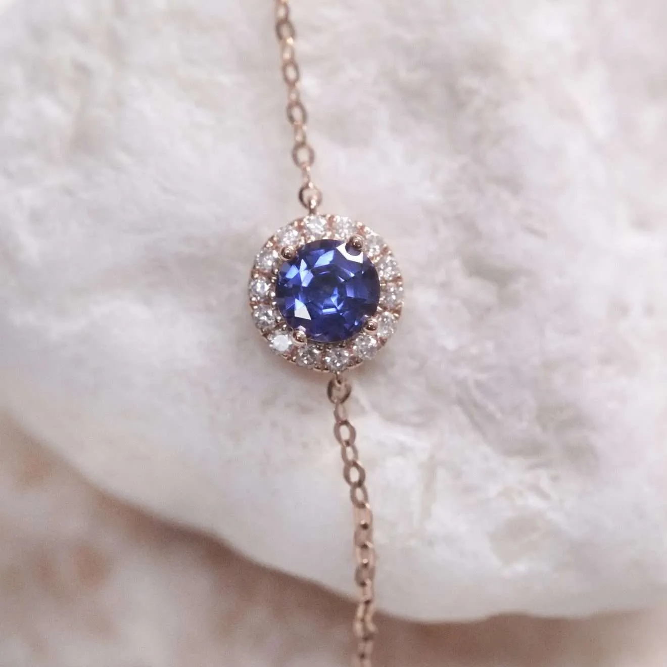 經典光環培育寶石手鏈