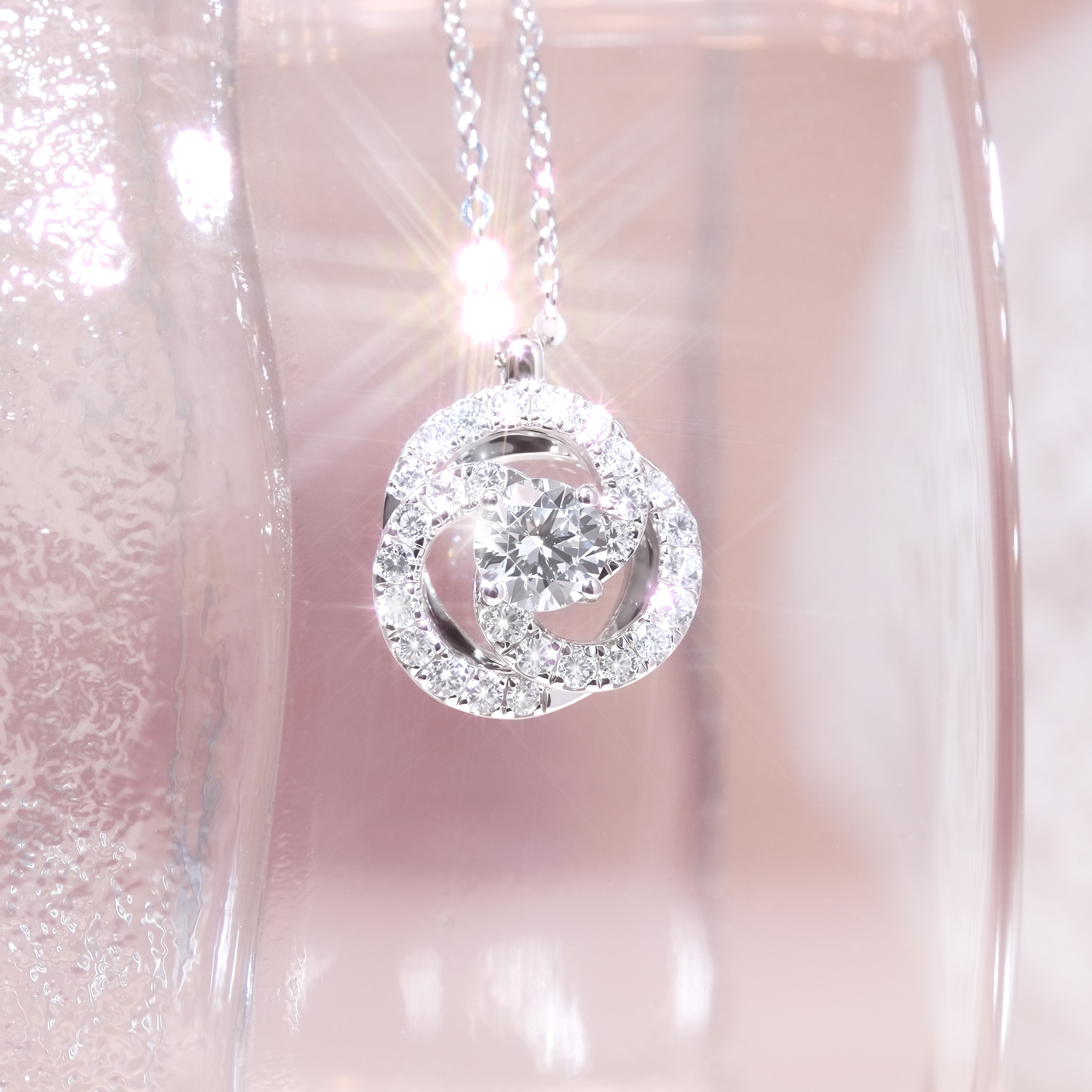 lab grown diamond necklace