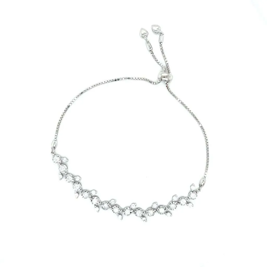 培育鑽石可調節手鏈