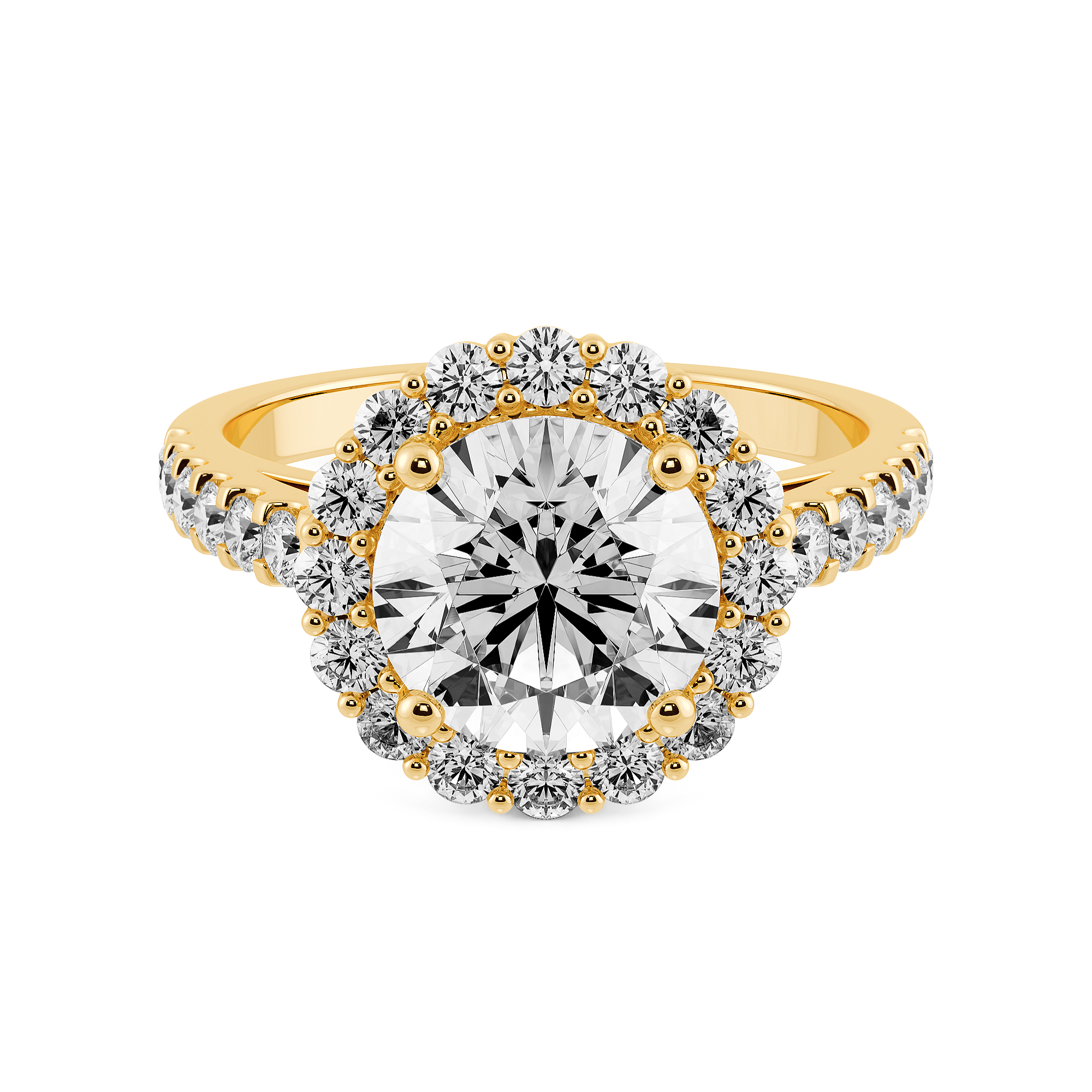 Halo Diamond Ring