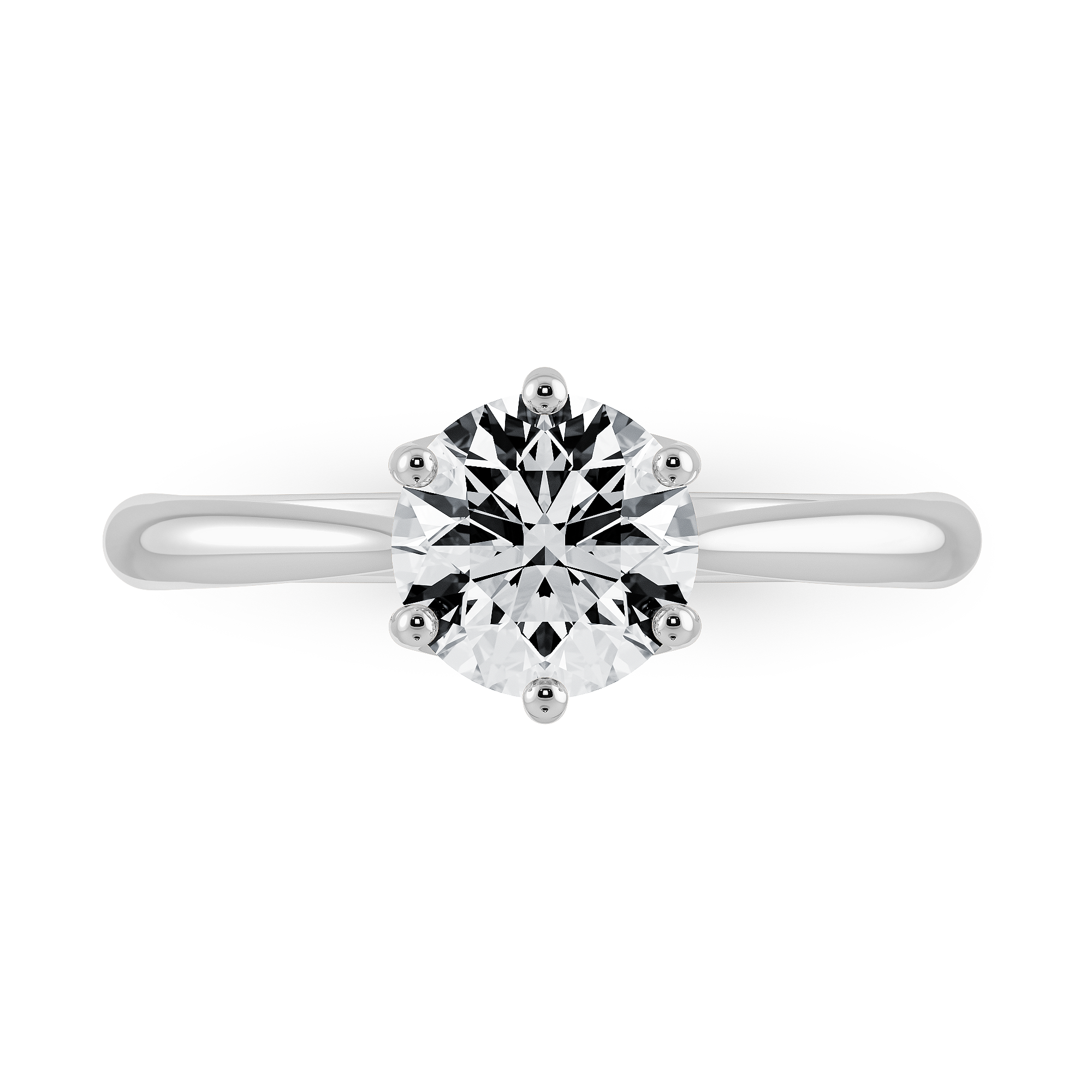 2.02ct D VVS2  18K白金六爪圓形培育鑽石戒指 (附IGI證書)