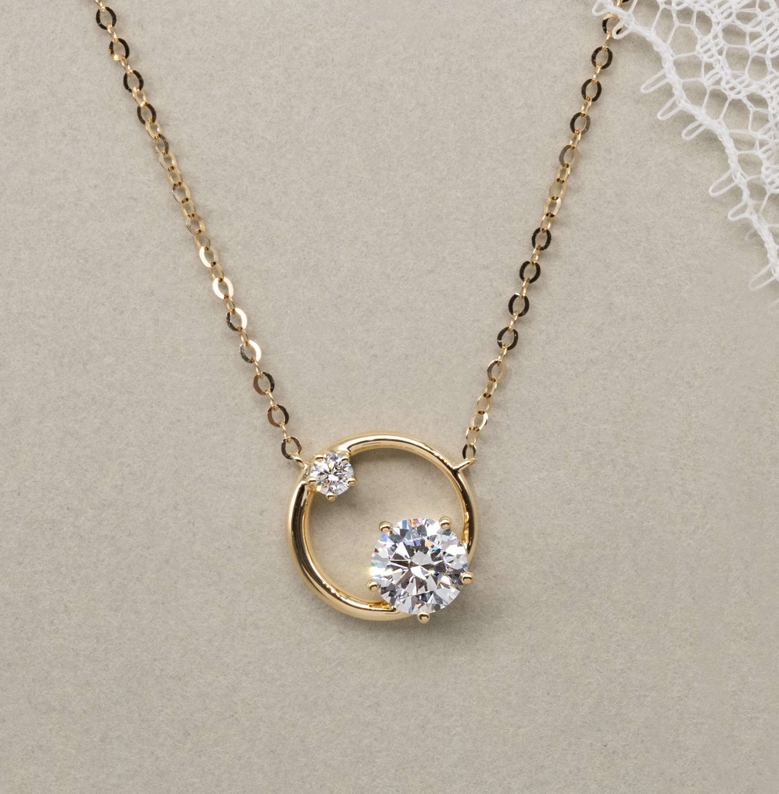 星軌培育鑽石頸鏈