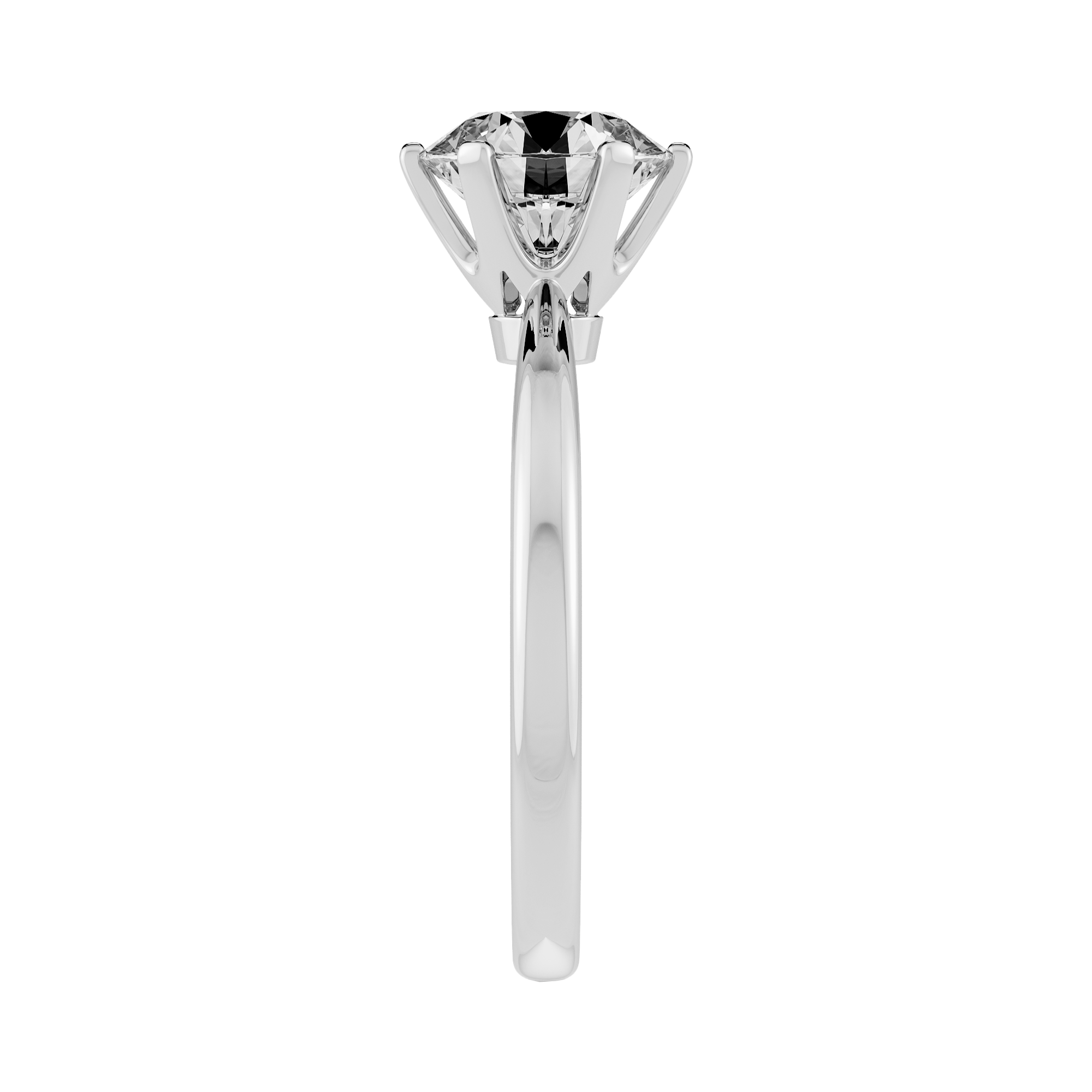 簡約款單鑽戒指45度視角-適合疊戴的Engagement Ring