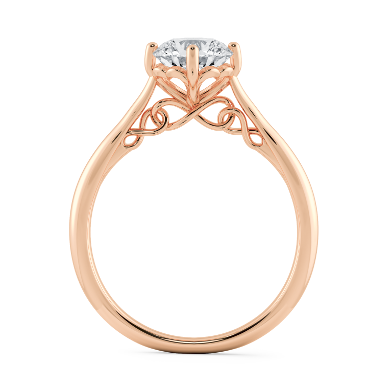 18k rose gold ring