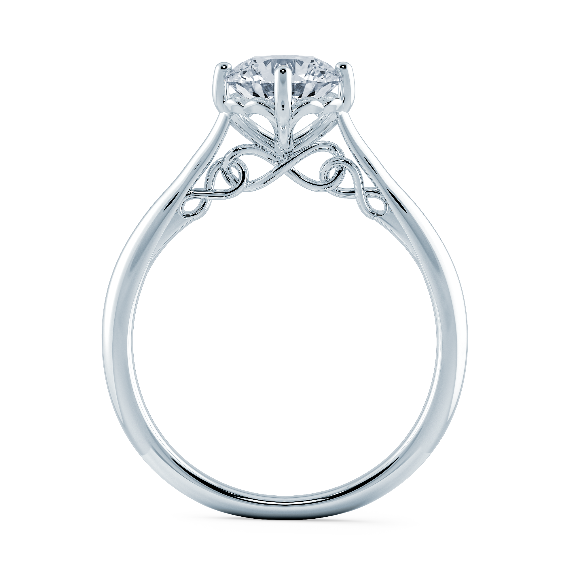 18k white gold diamond ring
