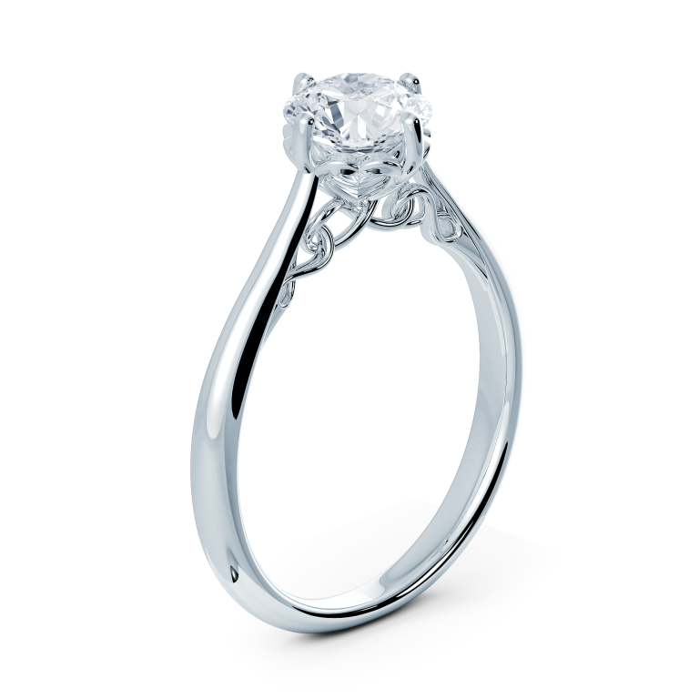 18k white gold diamond ring