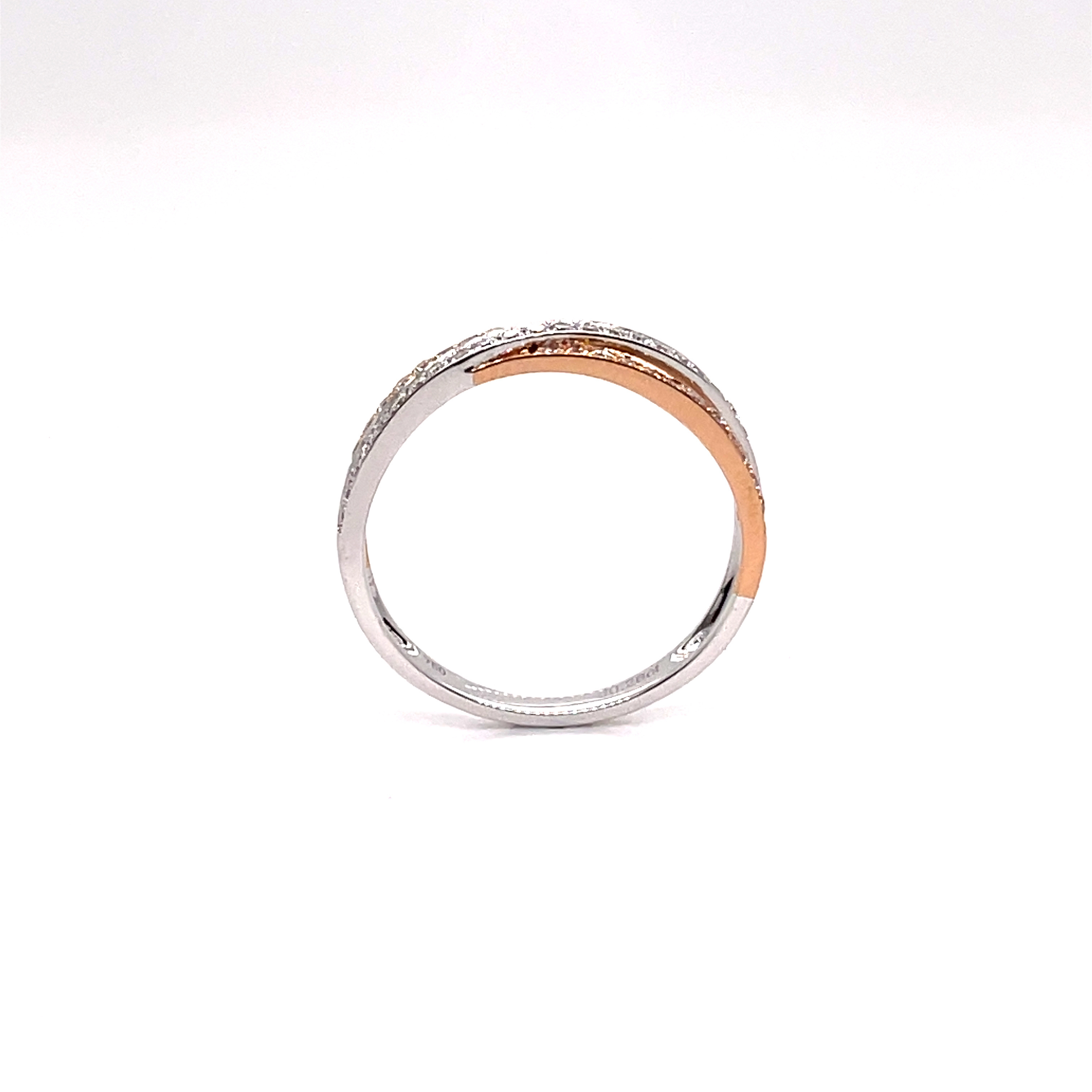 三色培育鑽石戒指