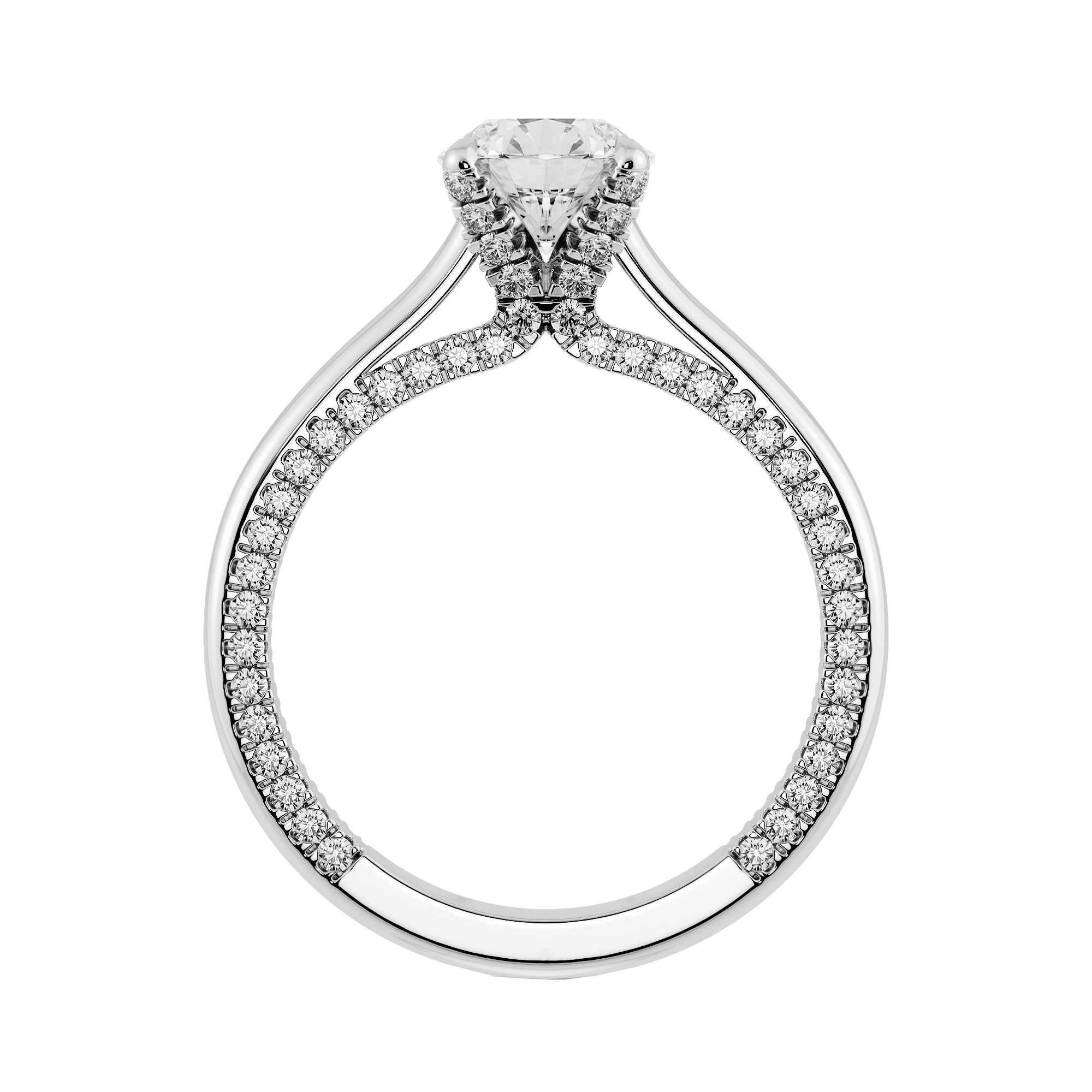 1.50ct D VVS2 圓形培育鑽石18K白金戒指 (附證書)