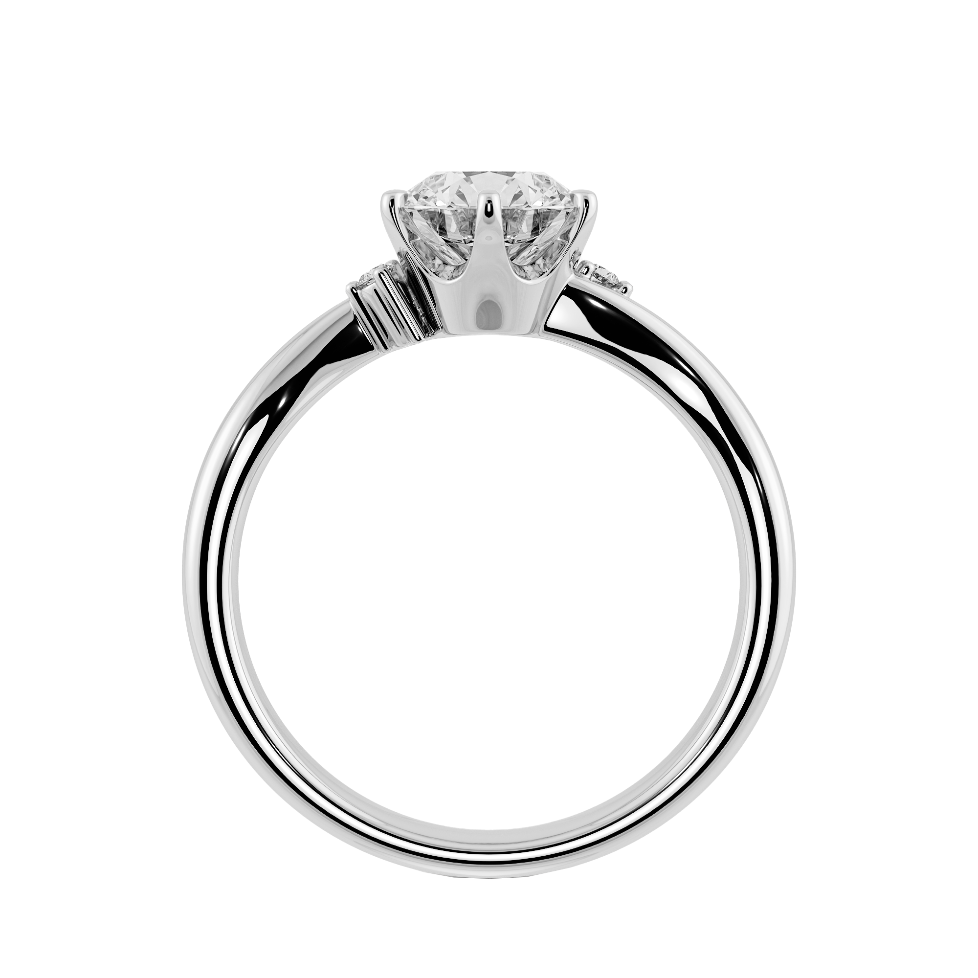 1.59ct D VVS2 圓形培育鑽石18K白金戒指 (附證書)