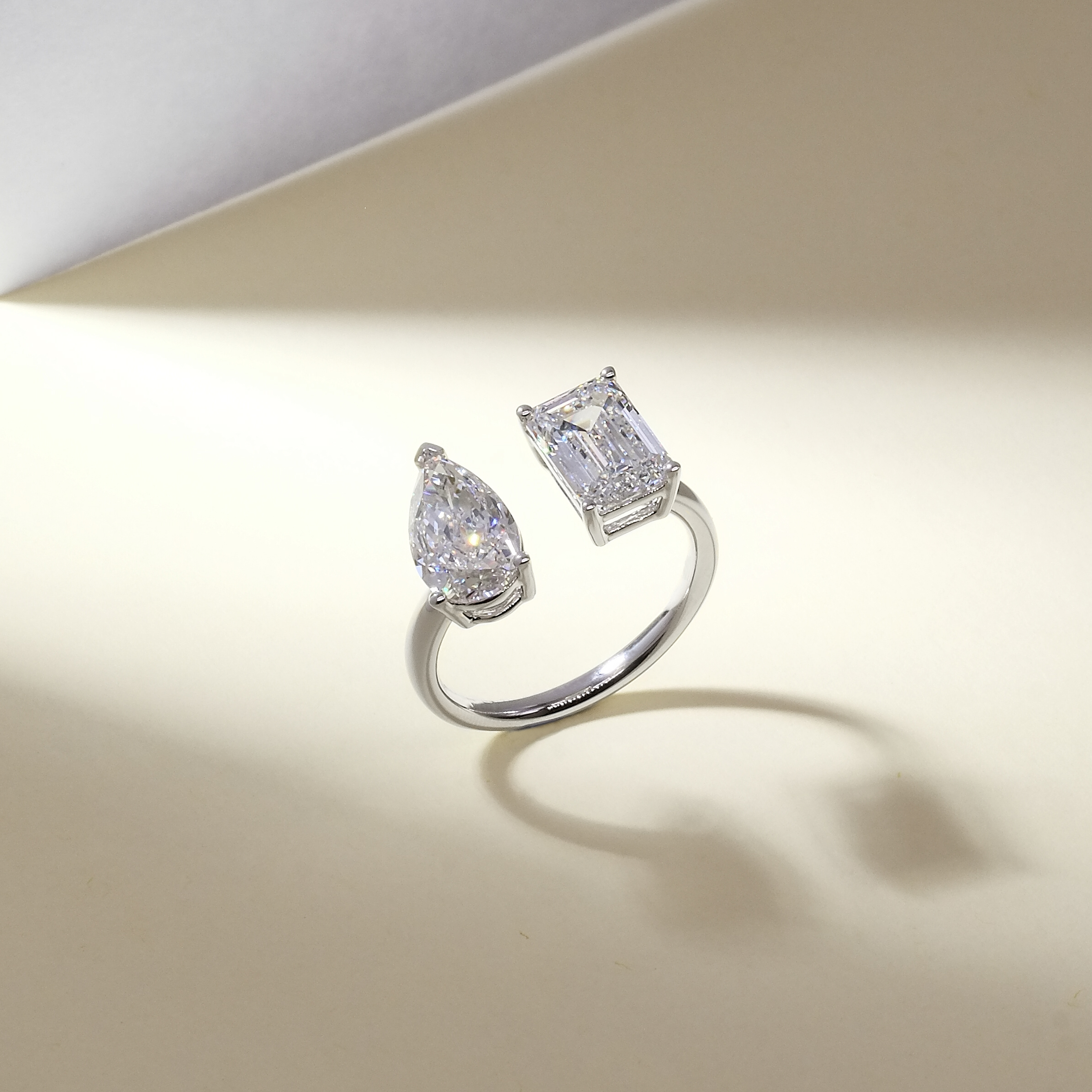 Toi Et Moi 培育鑽石18K白金戒指 (附證書)