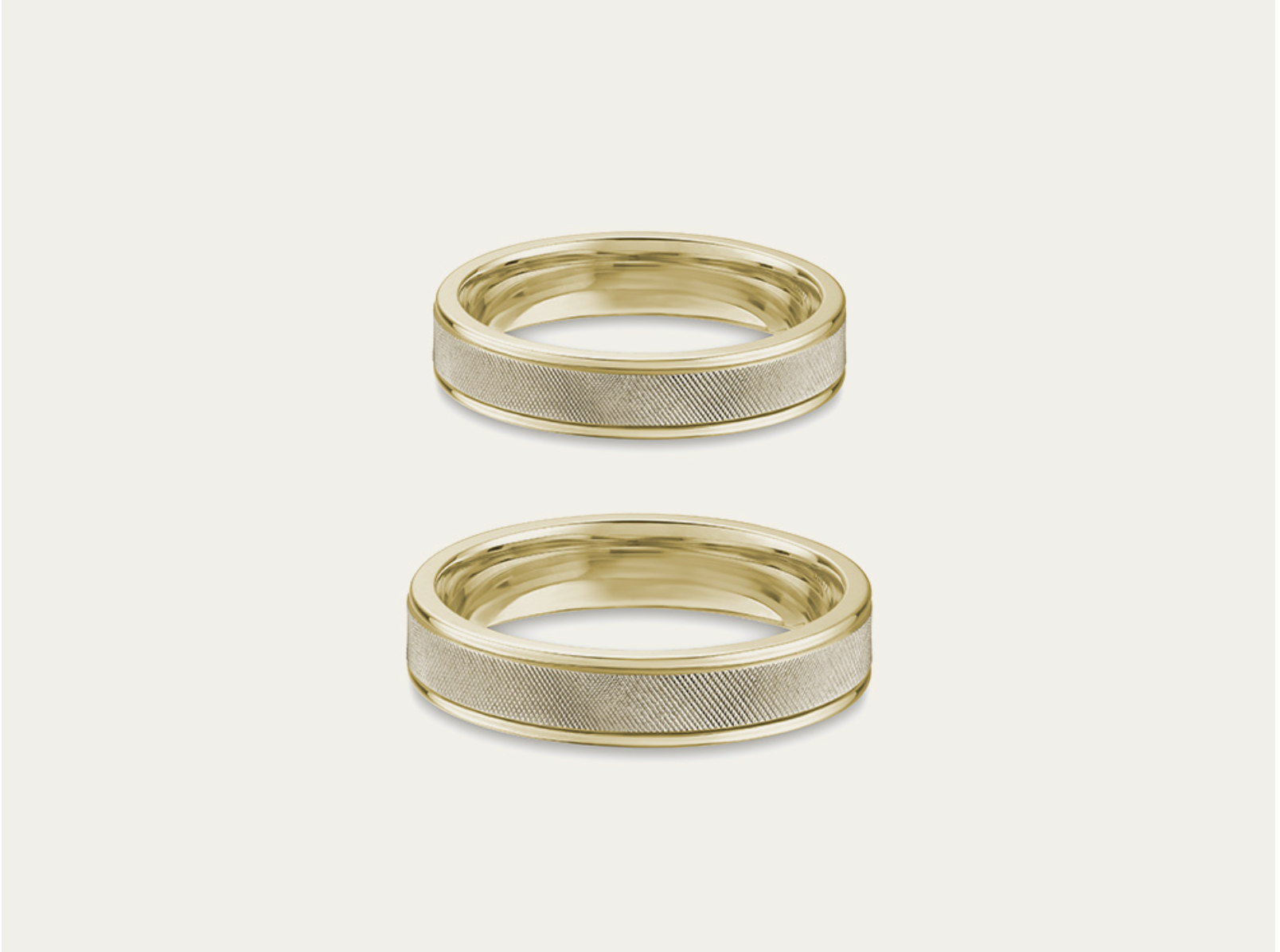 GONGBANG.301 韓系波光紋理結婚對戒，呈現大海粼粼波光的折射效果