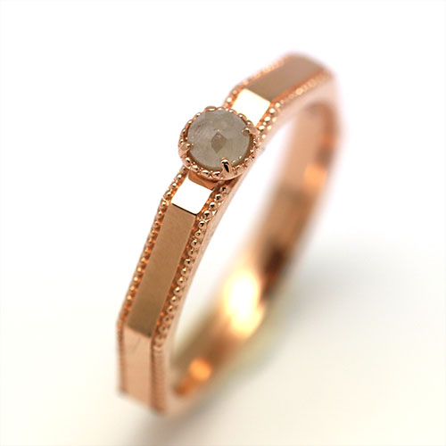 밀그레인 Milgrain 結婚戒指 女裝 玫瑰金