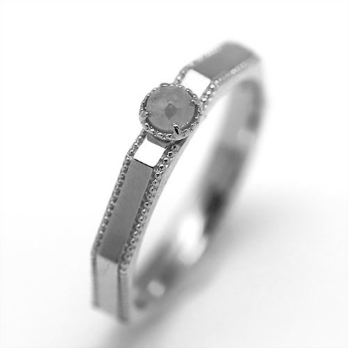 밀그레인 Milgrain 結婚戒指 女裝 白金