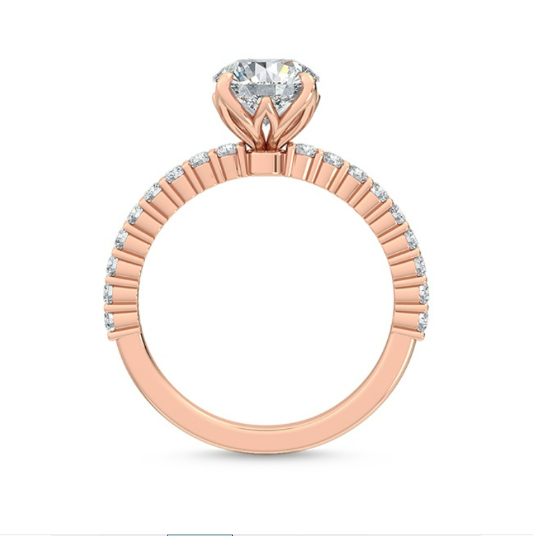 珠寶細節：Rann 蘭花瓣形底托與微鑲工藝