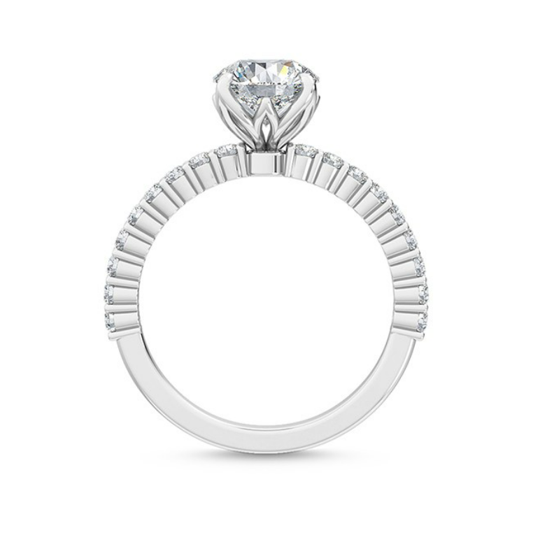 珠寶細節：Rann 蘭花瓣形底托與微鑲工藝