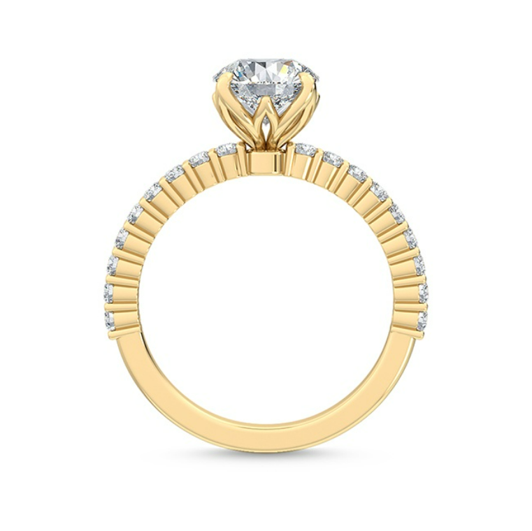 珠寶細節：Rann 蘭花瓣形底托與微鑲工藝