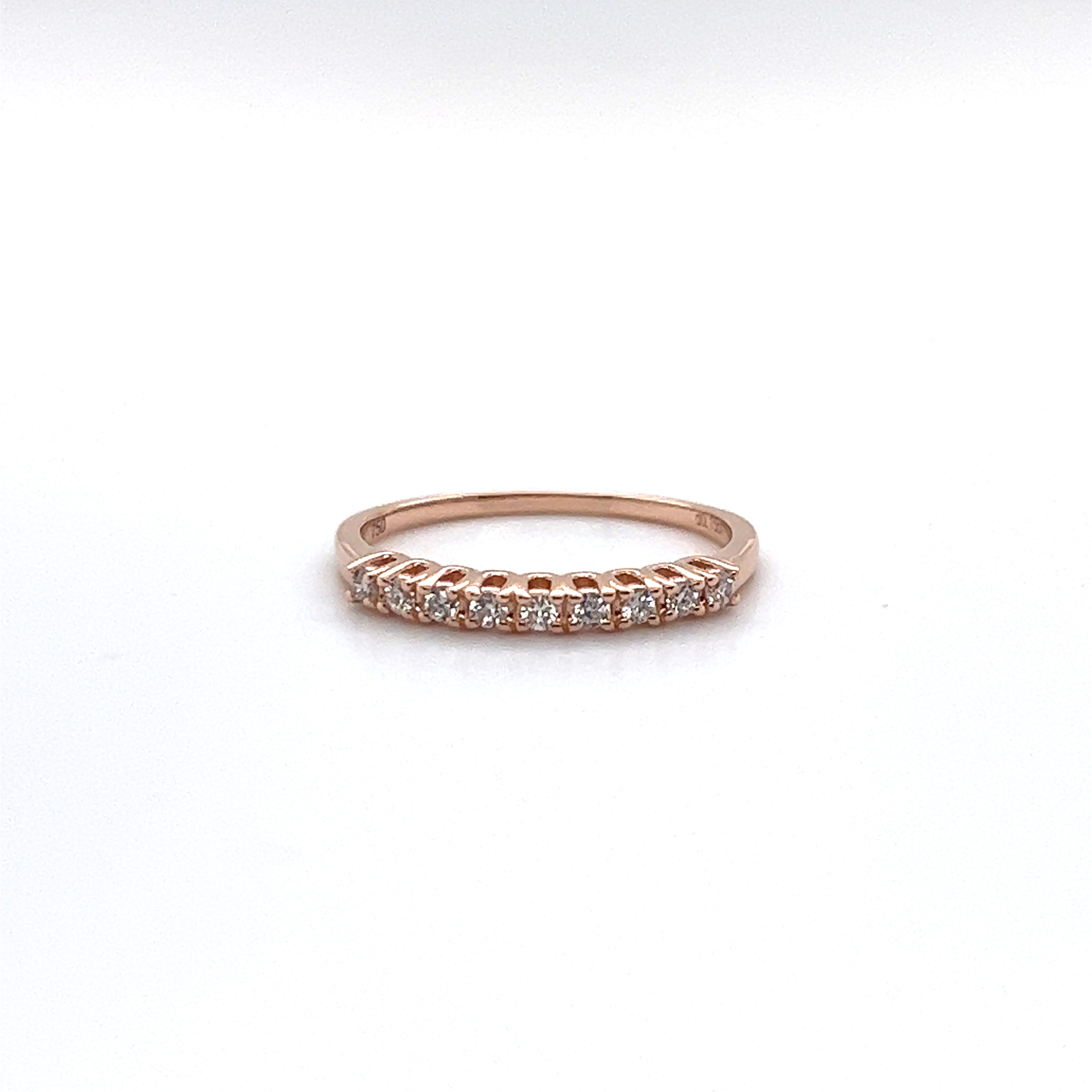 法式U爪培育鑽石戒指