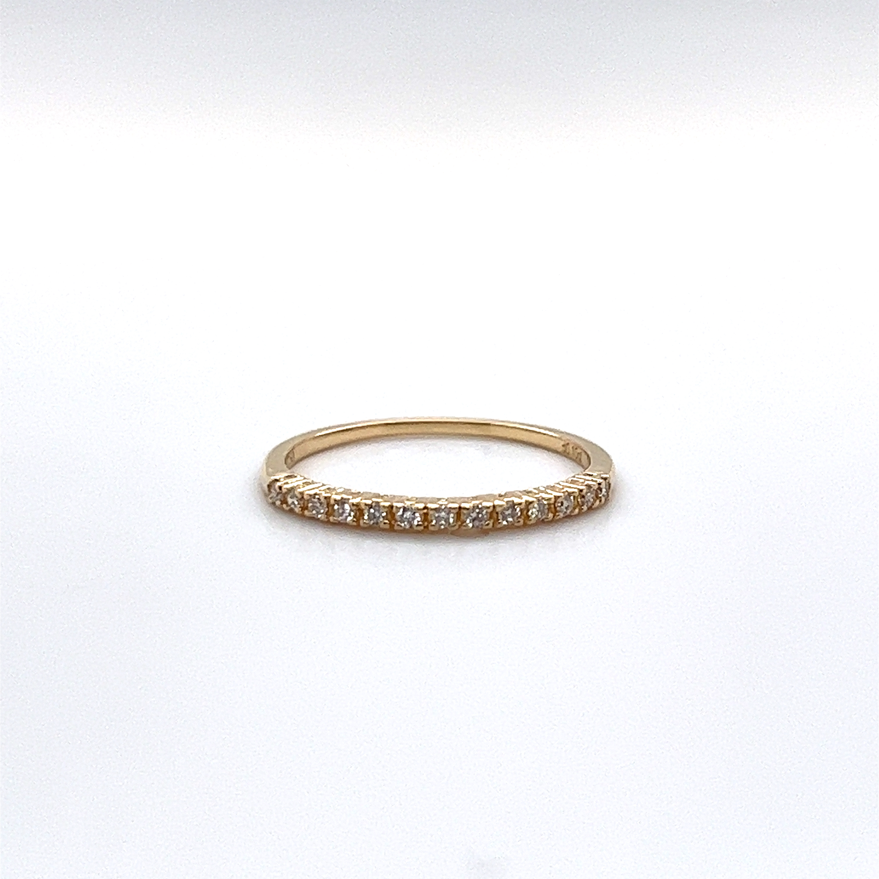 法式培育鑽石線戒 (共0.08份）