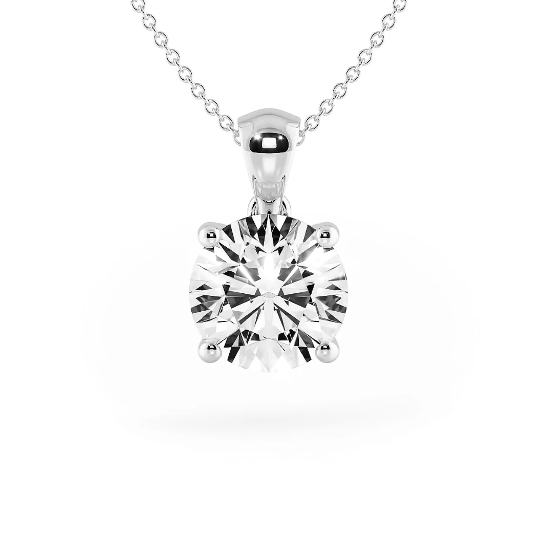 1克拉經典四爪培育鑽石吊墜，附 IGI 證書，展現 D/E VS 高品質火彩