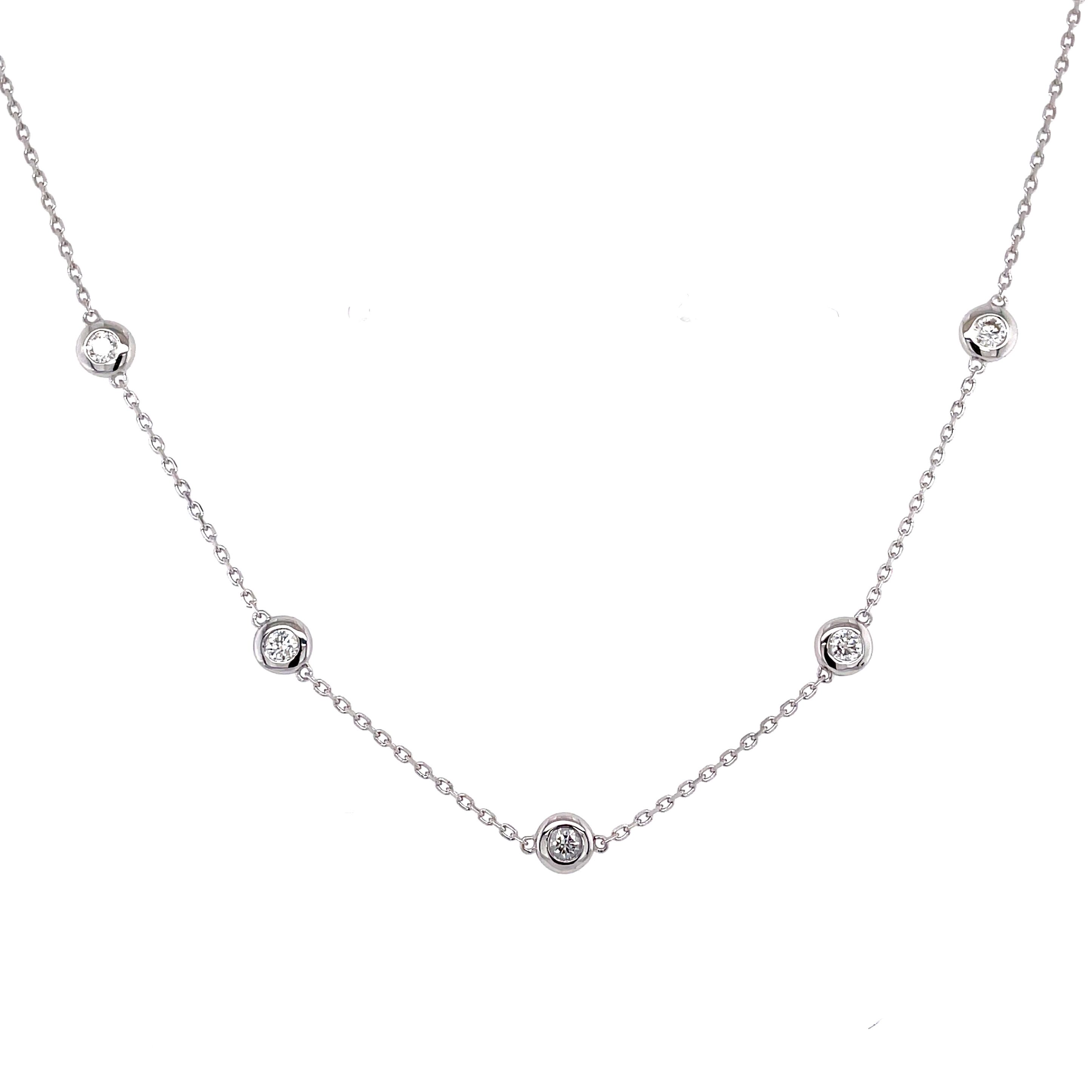 培育鑽石水泡頸鏈