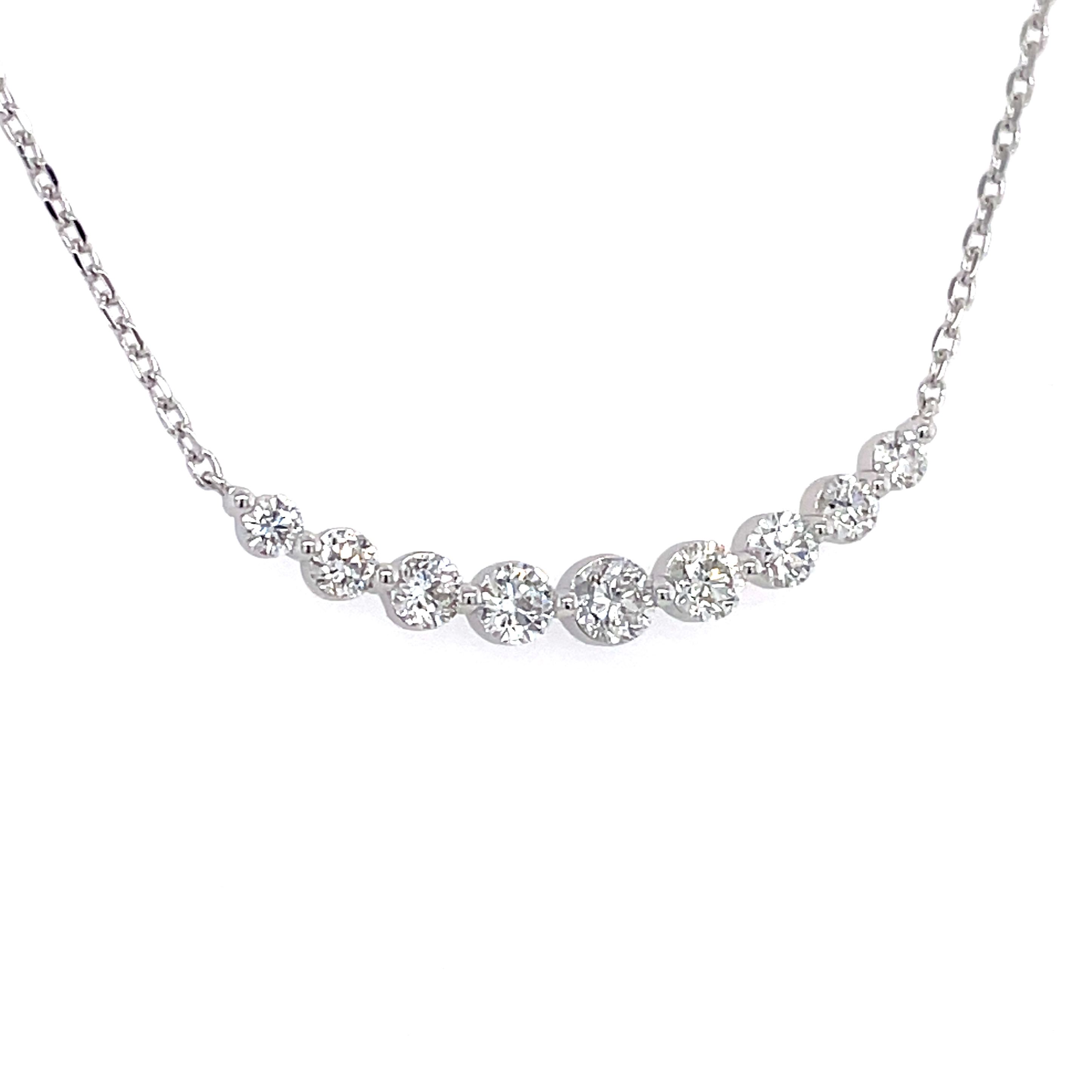 培育鑽石微笑頸鏈