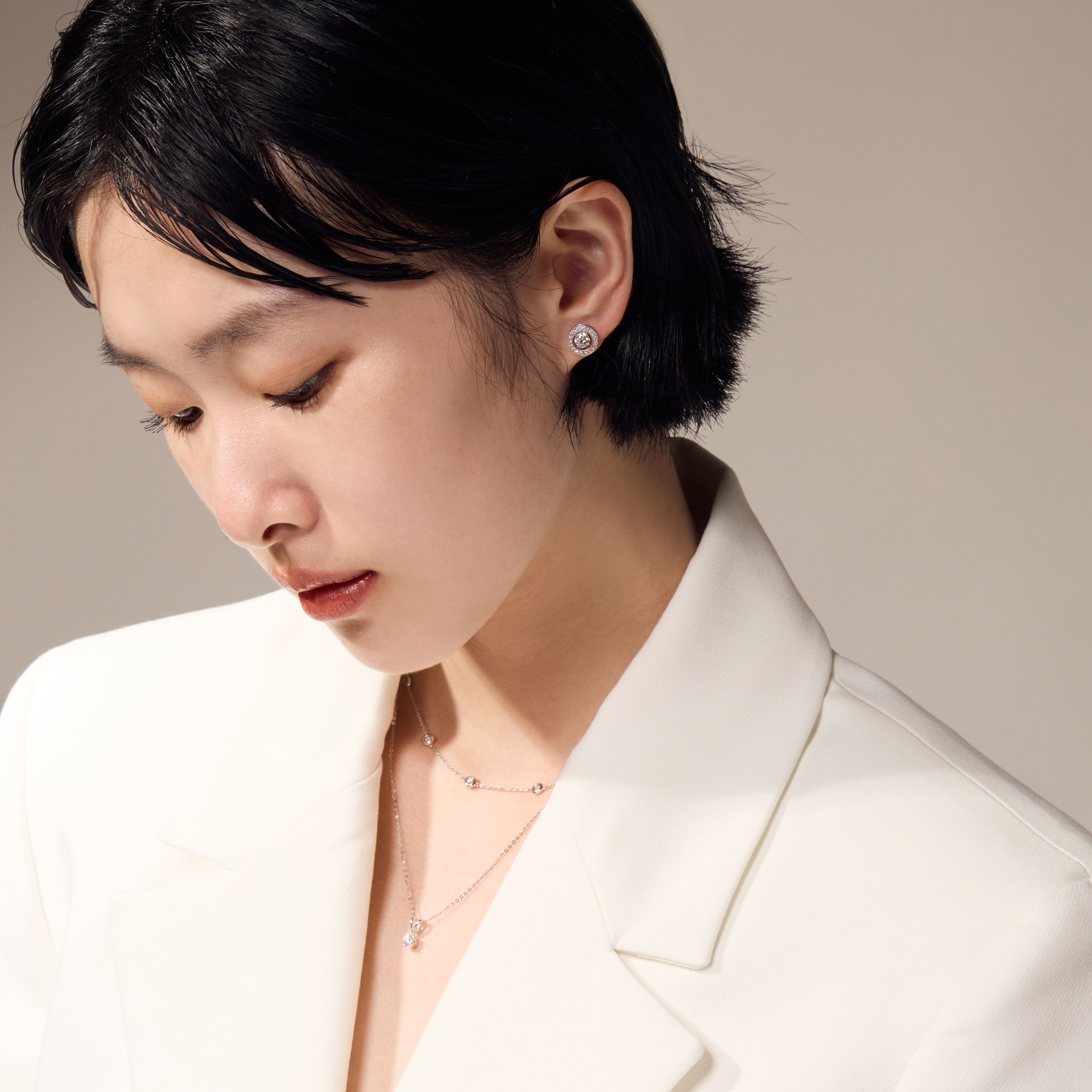 培育鑽石水泡頸鏈