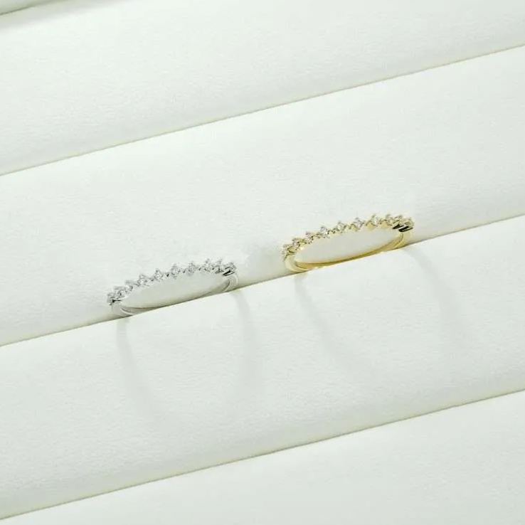 培育鑽石疊搭戒指