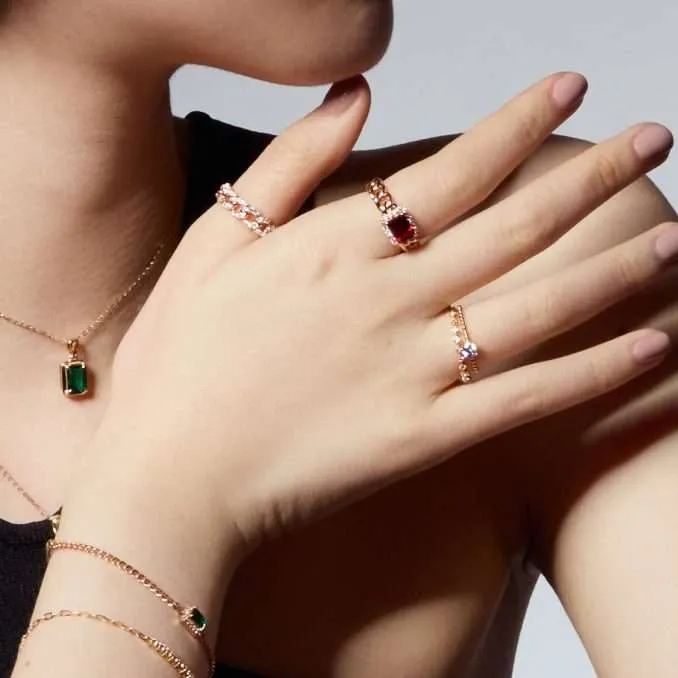 培育鑽石疊搭戒指