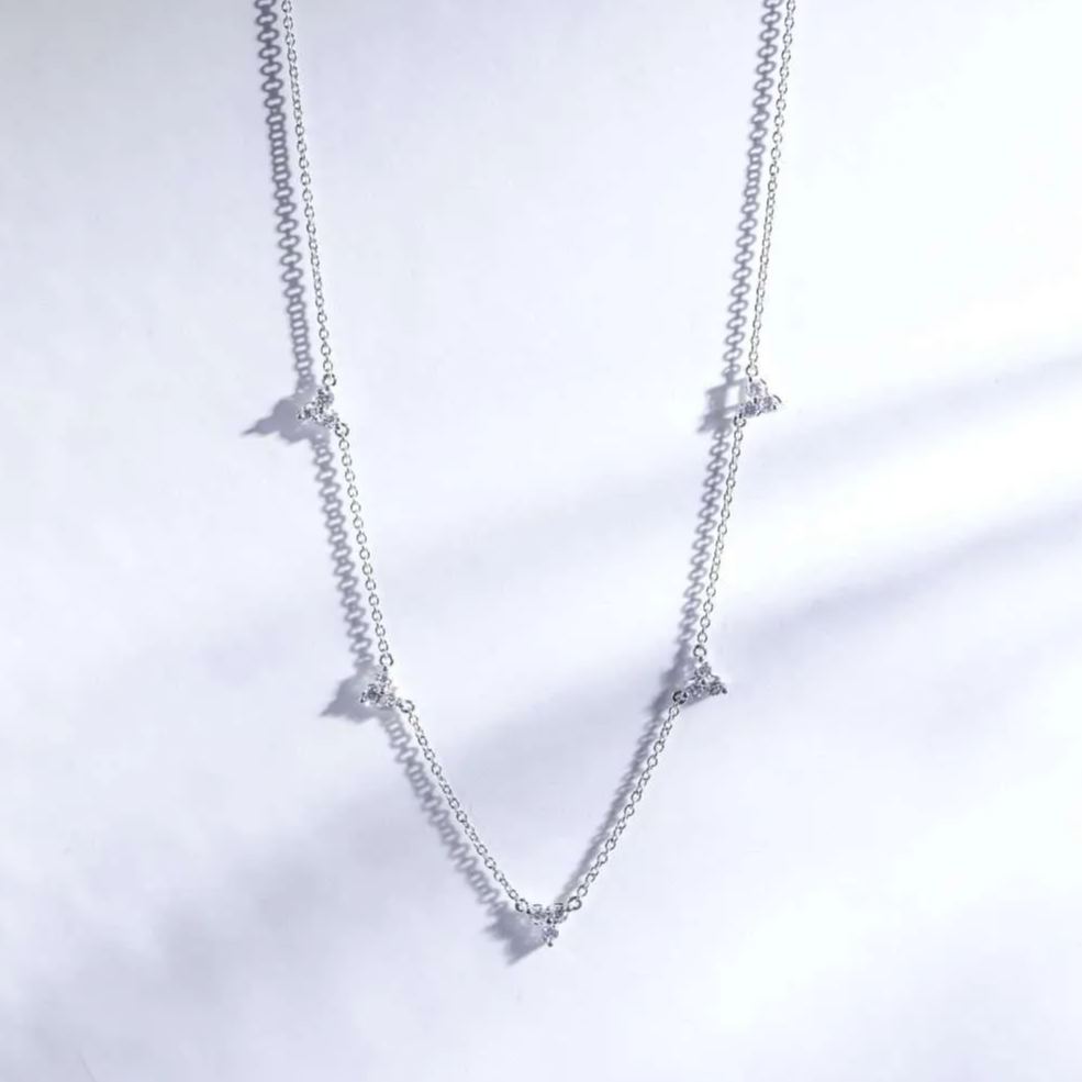 五花培育鑽石頸鏈