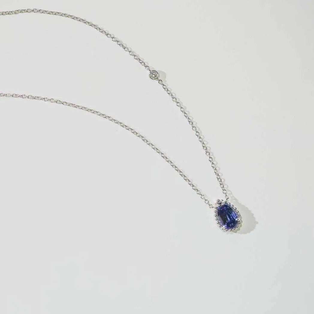 梨形培育寶石頸鏈