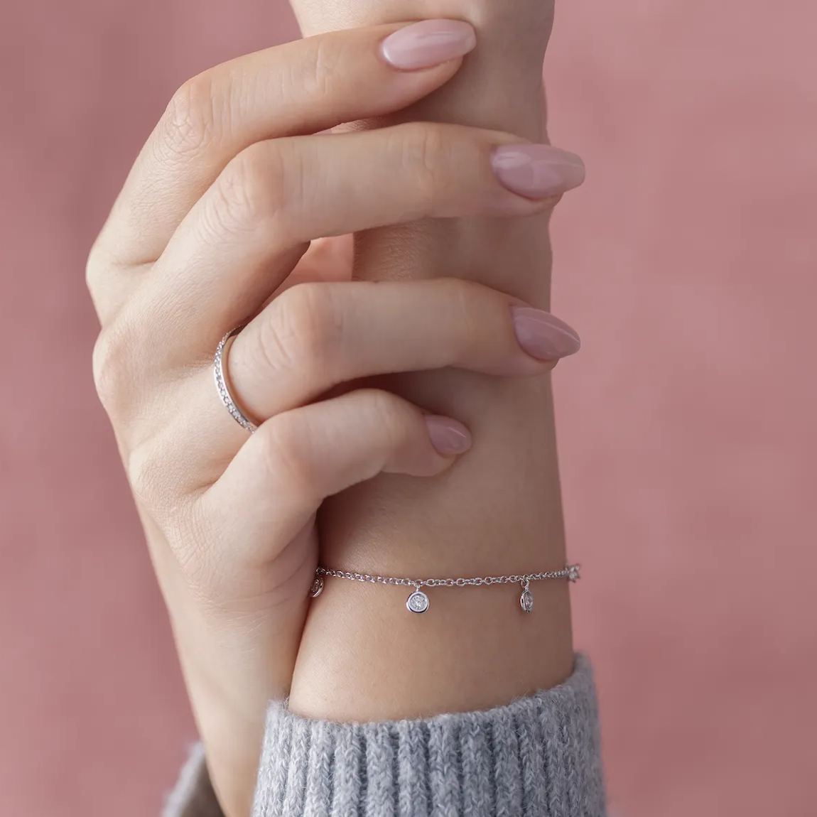 水泡培育鑽石手鏈