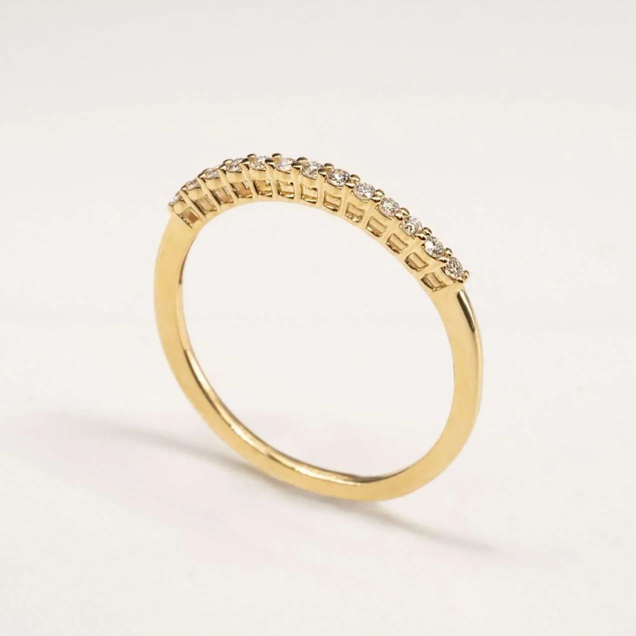 經典百搭培育鑽石線戒 (1.2mm)