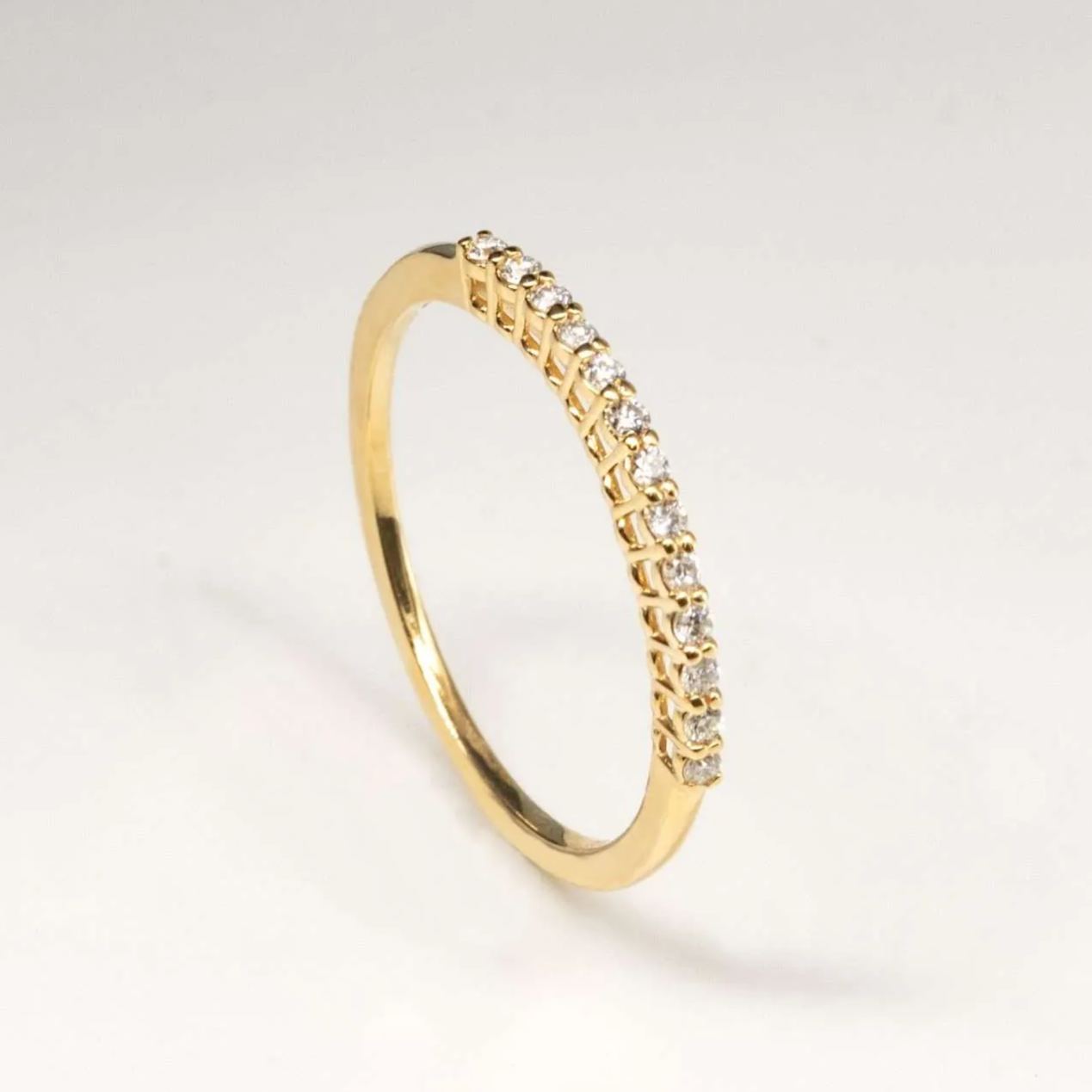 經典百搭培育鑽石線戒 (1.2mm)