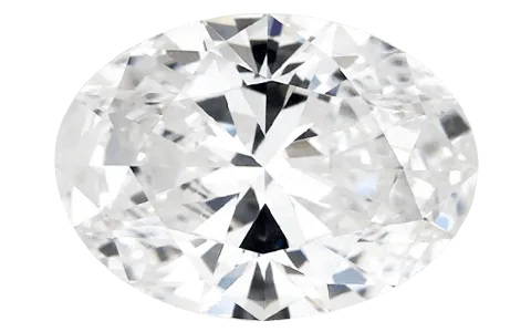 Lab Grown 3.10ct D IF OVAL Diamond IGI 734512073