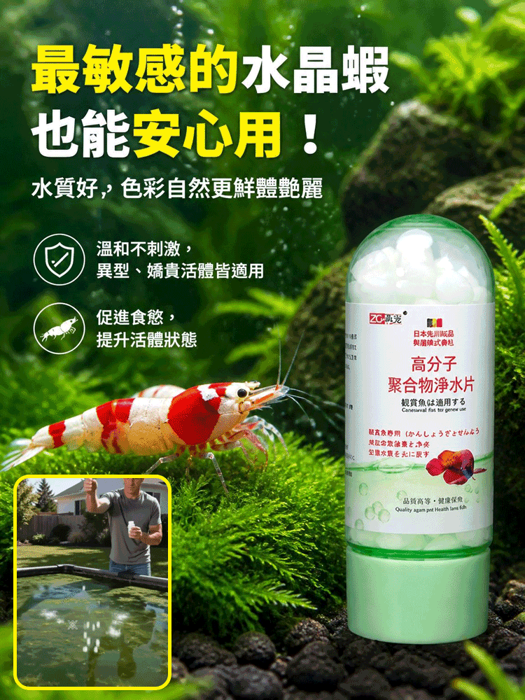 日本專研魚缸淨水片