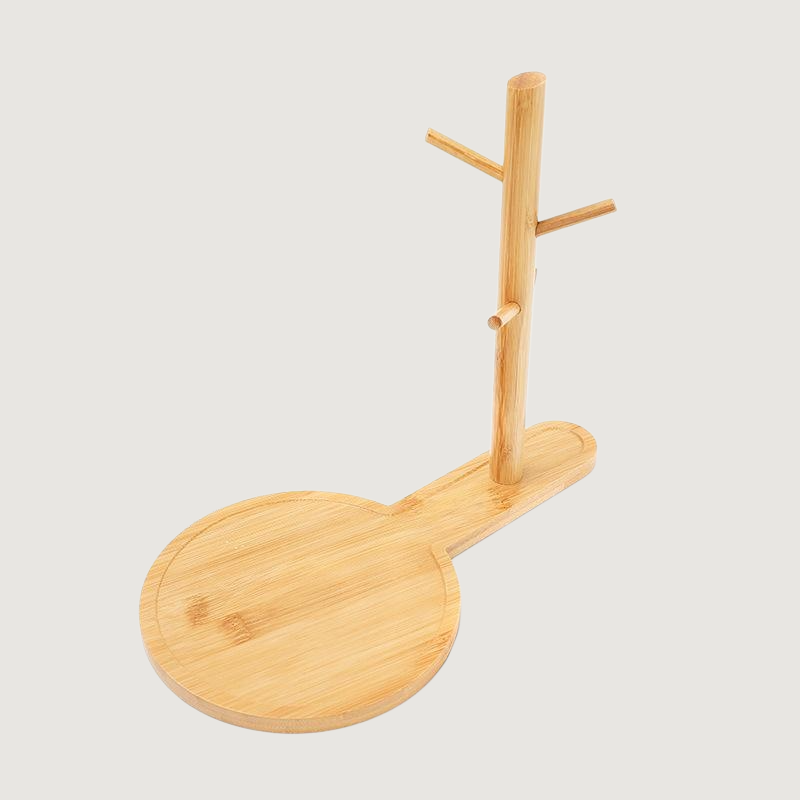 ชั้นวางกุญแจไม้เนื้อแข็งสำหรับทางเข้า