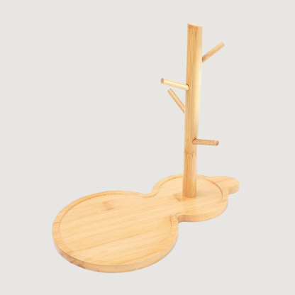 ชั้นวางกุญแจไม้เนื้อแข็งสำหรับทางเข้า