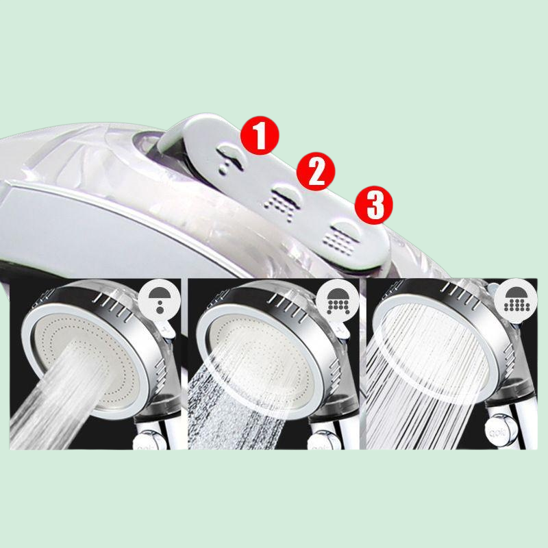 負離子一鍵止水增壓花灑