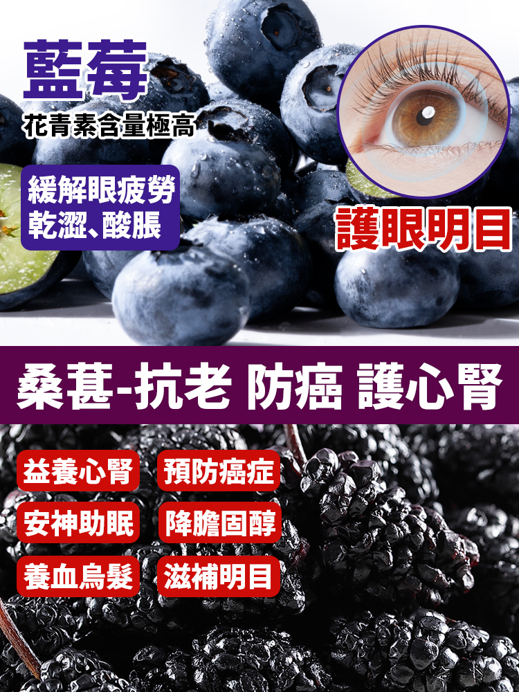 到底是誰發明的這個藍莓桑葚山楂片啊，酸甜軟糯，細膩爽口，就是鮮果本身的香甜