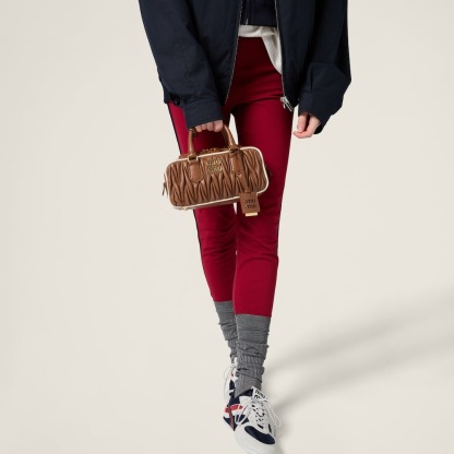 Arcadie マトラッセ バッグ ナッパレザー (コニャック/ホワイト)