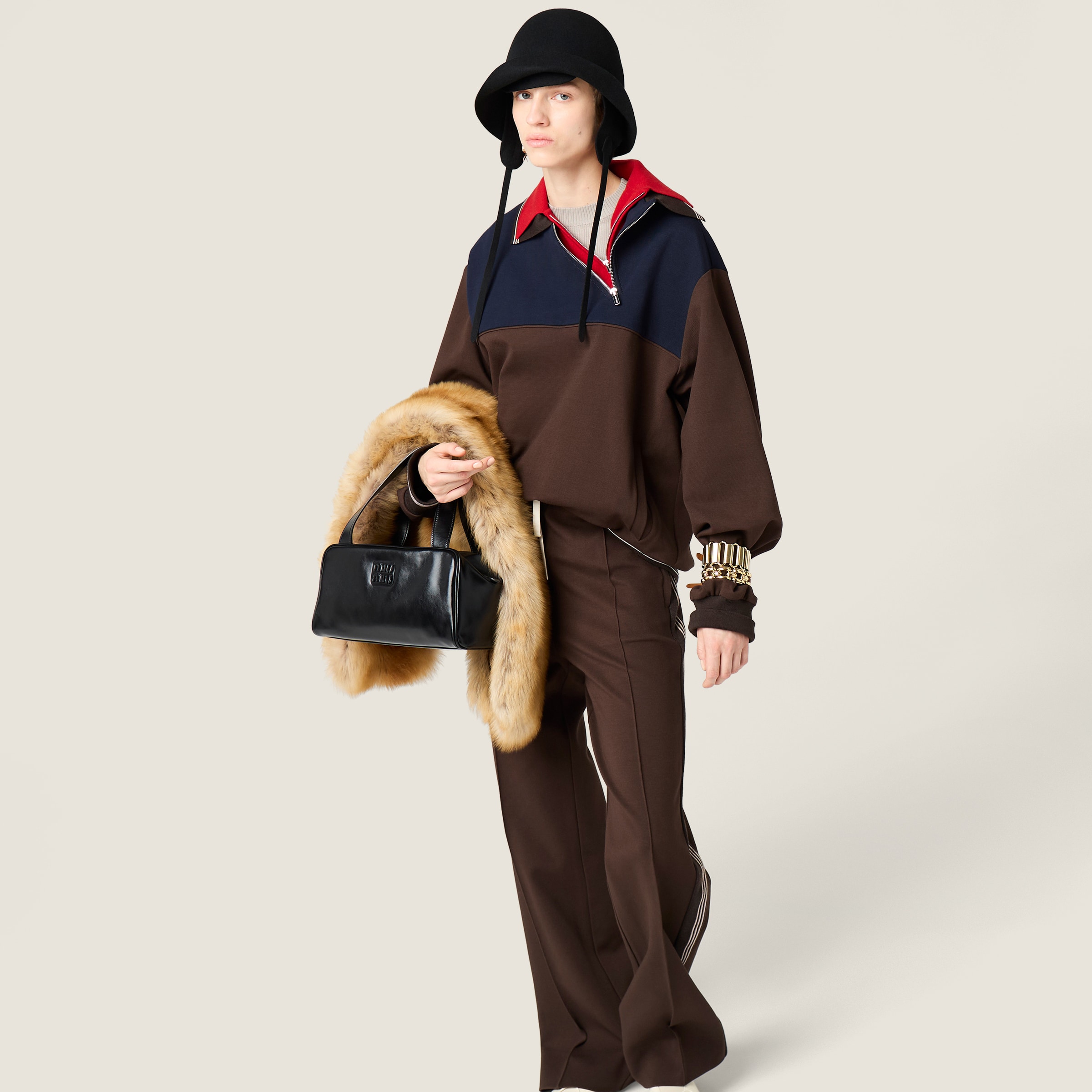 レザー トップハンドル バッグ