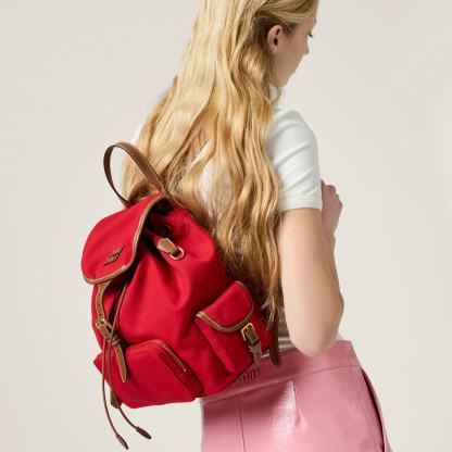 キャンバスxレザー バックパック  サイズ：30cm×25cm×12.5cm