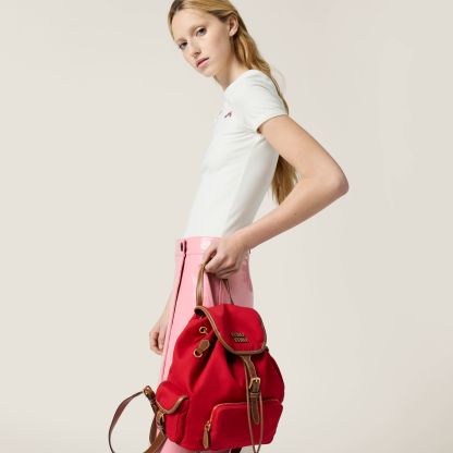 キャンバスxレザー バックパック  サイズ：30cm×25cm×12.5cm